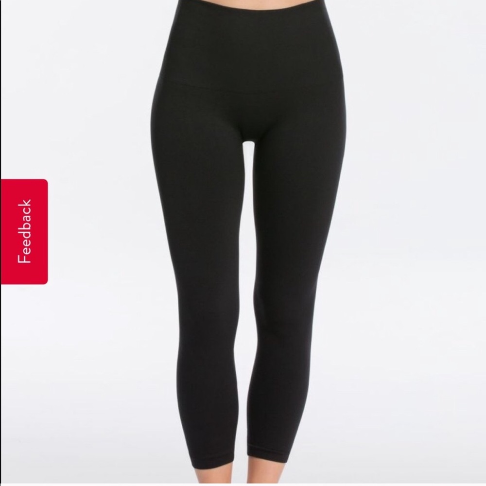 Spanx black cropped leggings